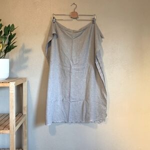 H&M Gray Scarf with Raw Edge Trim OS